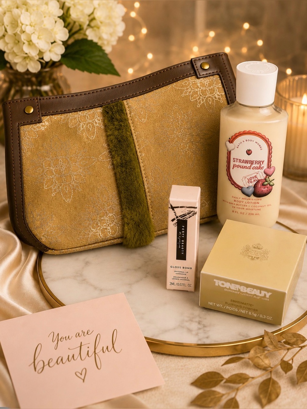 A golden beauTEA bundle with Fenty
